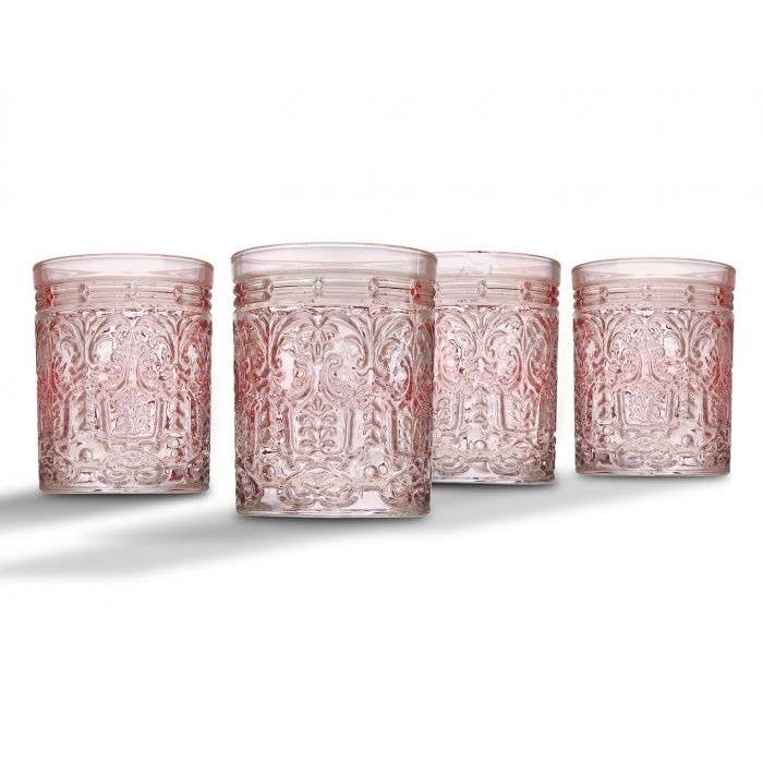 Set of Four Jax Pink Drinkware