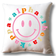 Load image into Gallery viewer, Sorority Smiley Face Pillow
