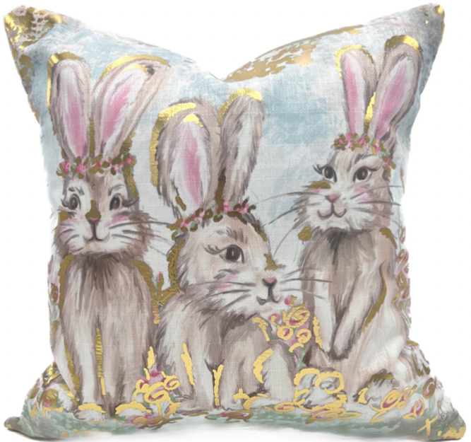 Garden Bunnies Pillows