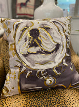 Load image into Gallery viewer, Golden Pillow with Gold Foil Accents 24 x 24
