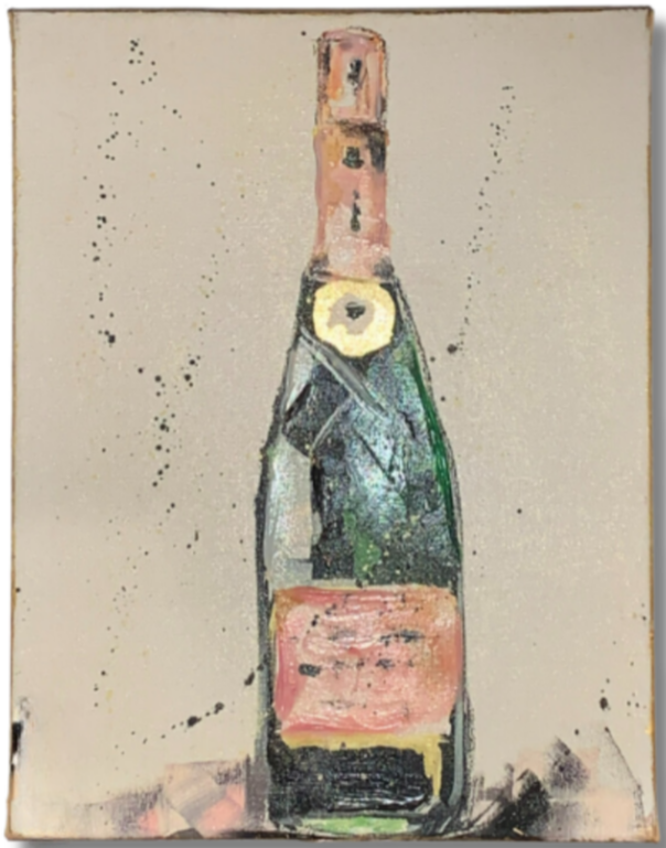 Light Pink Champagne Painting