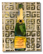 Load image into Gallery viewer, GG Champagne Bottle Painting
