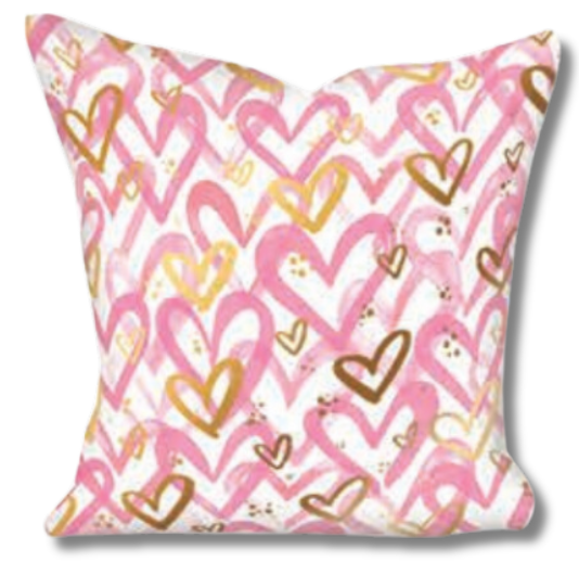 Confetti Heart Pillow