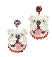 Load image into Gallery viewer, Game Day Uga Earrings
