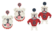 Load image into Gallery viewer, Game Day Uga Earrings
