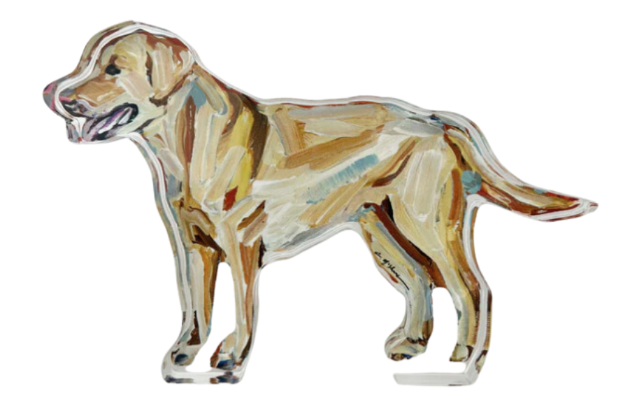 Acrylic Labrador Yellow