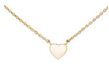 Load image into Gallery viewer, Heart Pendant Necklace 14k Gold White Heart Necklace
