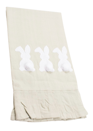Bunny Ruffle Hand Towel
