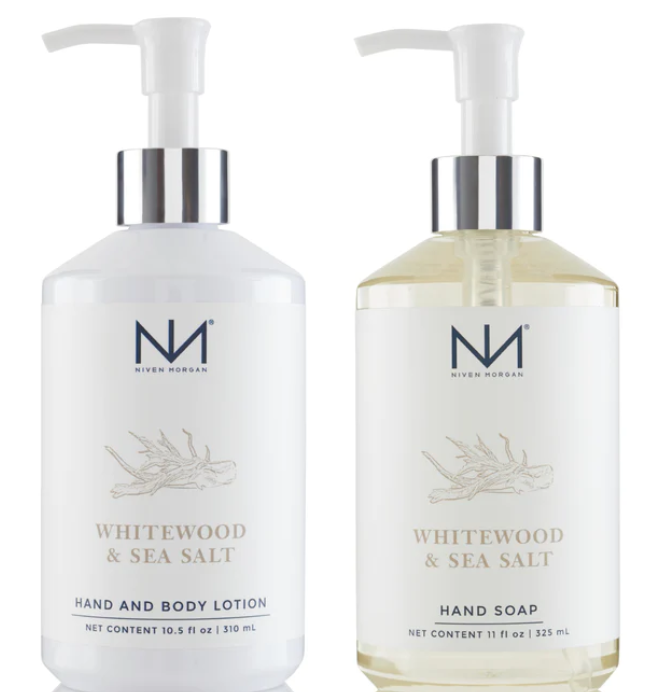 Niven Morgan Whitewood & Sea Salt Soap and Lotion Set
