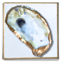 Load image into Gallery viewer, Gold Gilded Oyster on Canvas
