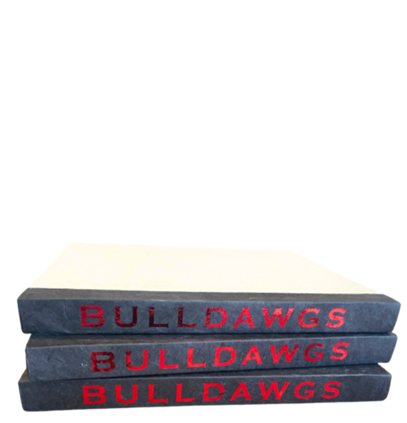 Bulldawgs Red Lettering Decorative Book
