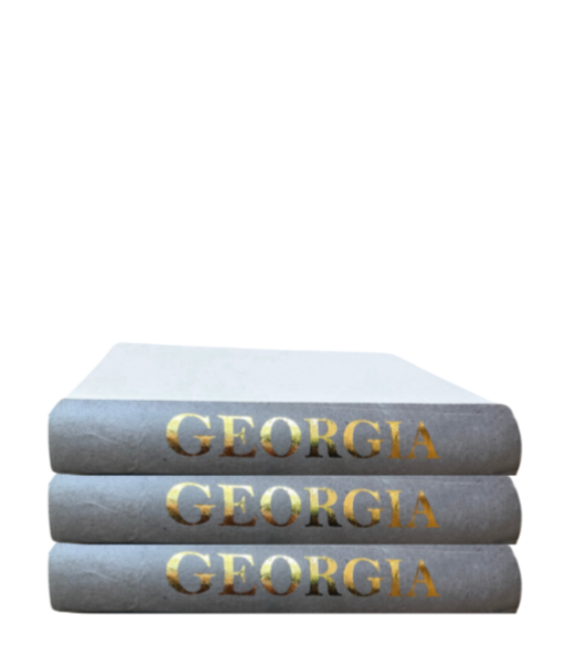 Georgia Gold Lettering Decorative Book