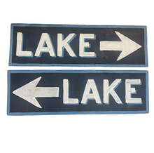 Load image into Gallery viewer, Lake Wooden Distressed Signs
