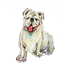 Load image into Gallery viewer, WHITE ACRYLIC BULLDOG

