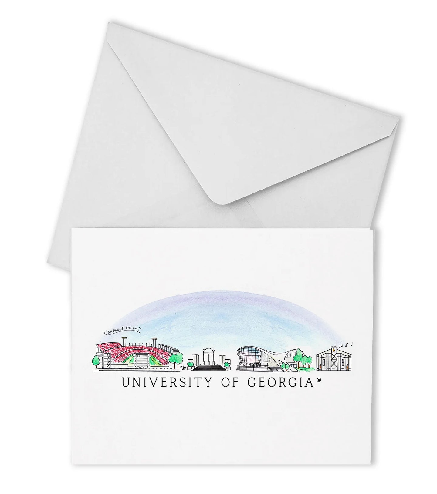 Georgia Skyline Boxed Note Cards