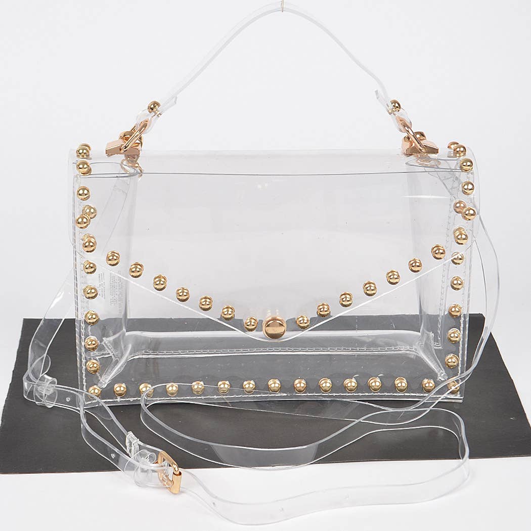 Round Stud Clear Bag