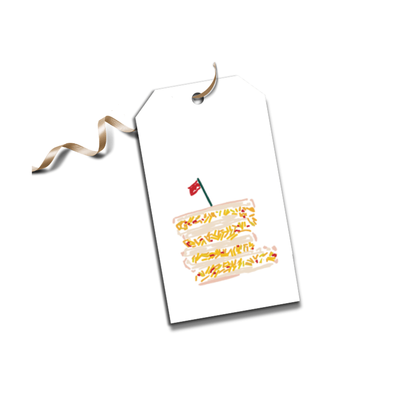 Gift Tag Set Pimento Cheese Sandwich