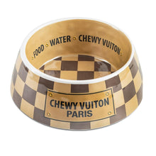 Load image into Gallery viewer, Chewy Vuiton Checkered Bowl

