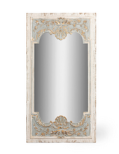 Load image into Gallery viewer, Coquille Carved Wood Mirror

