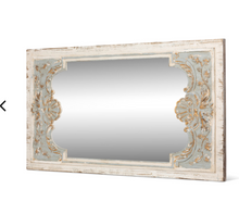 Load image into Gallery viewer, Coquille Carved Wood Mirror
