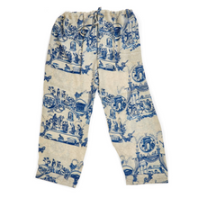 Load image into Gallery viewer, Ancient Column Print Blue Lounge Pant
