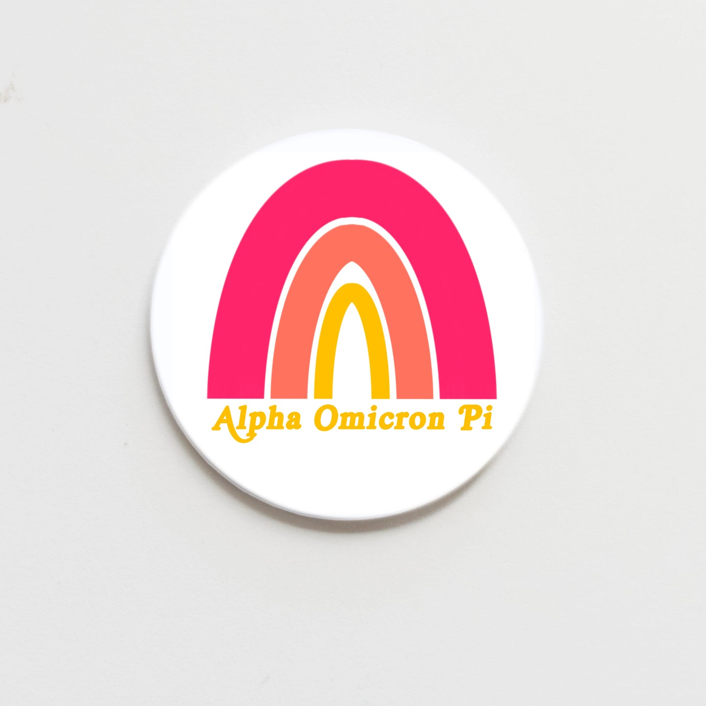 Alpha Omicron Pi Button