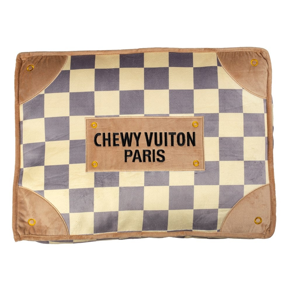 Checkered Chewy Vuiton Bed